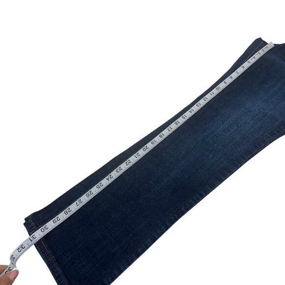 Levis 505 Straight Leg Women Jeans Size 4M Classic Dark Wash Cotton Blend Denim - Picture 8 of 14